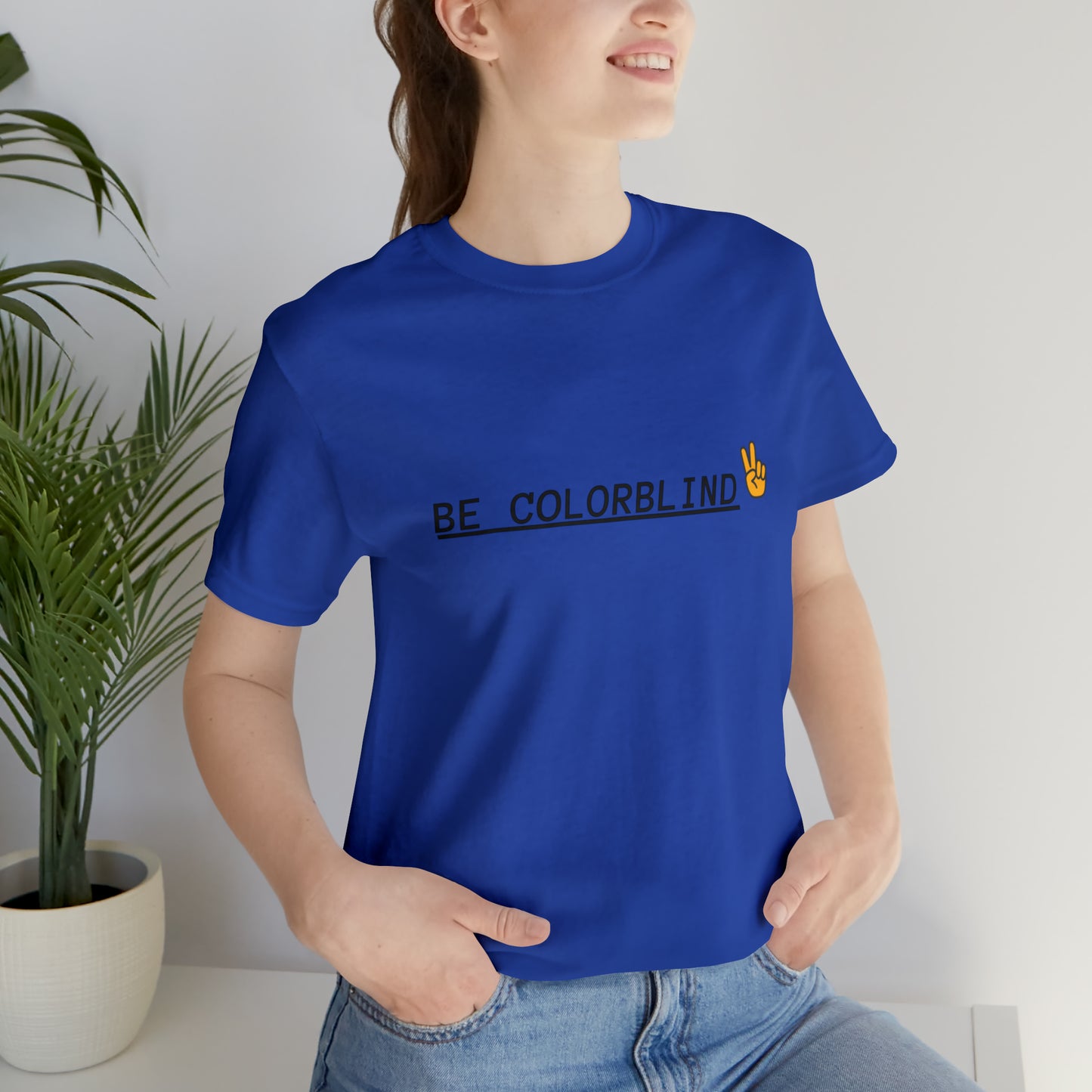 BE COLORBLIND Unisex Jersey Short Sleeve Tee