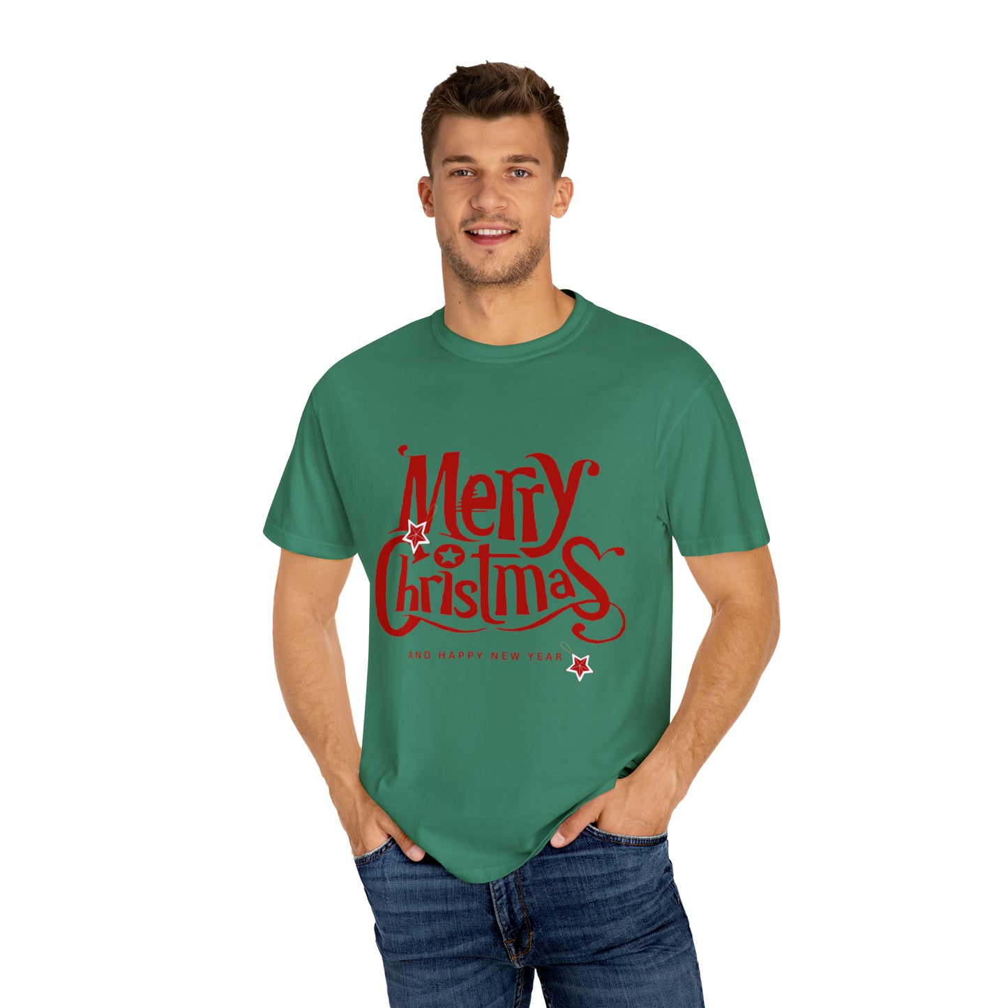MERRY CHRISTMAS TEE Unisex Garment-Dyed T-shirt
