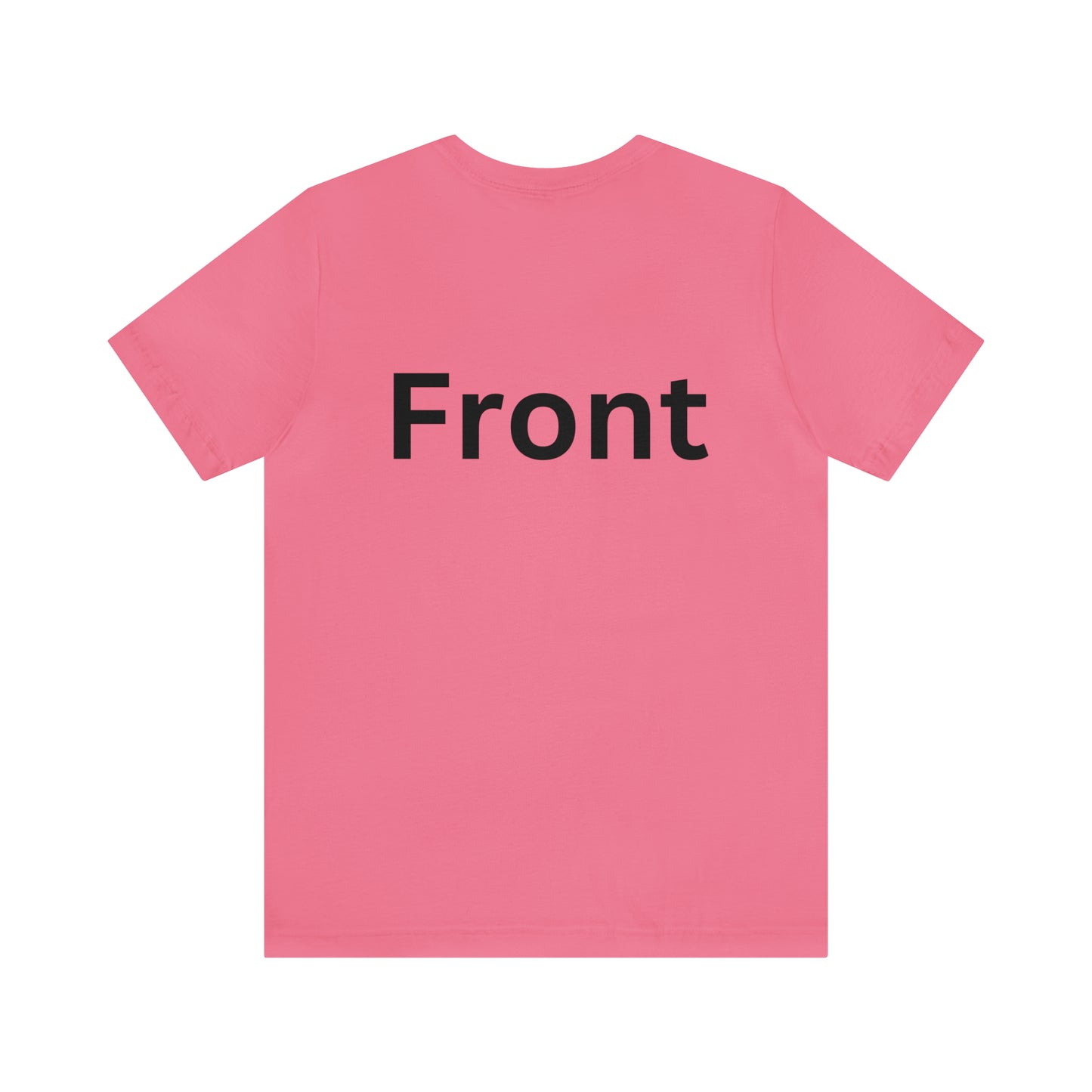 Back to - Front  Unisex Jersey Short Sleeve Tee